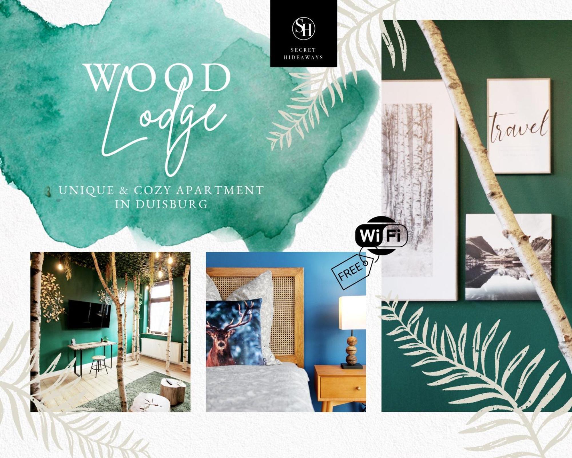 Secret Hideaways Wood Lodge Mit Kinderzimmer Messe L City L Flughafen L Hbf ドゥイスブルグ エクステリア 写真